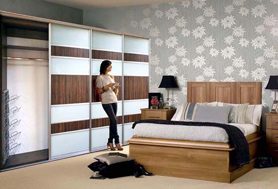 Panel style sliding wardrobe