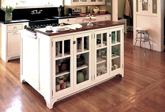 Classic style kitchen island