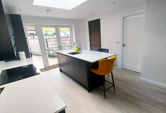 Black / White Contemporary Kitchen